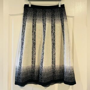 NYCC Women’s Black and White Midi Skirt, Size M